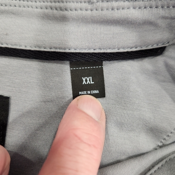 Cuts Curve Hem Polo Shirt Short Sleeve Super Soft Cotton Gray Mens Size XXL - Picture 5 of 9